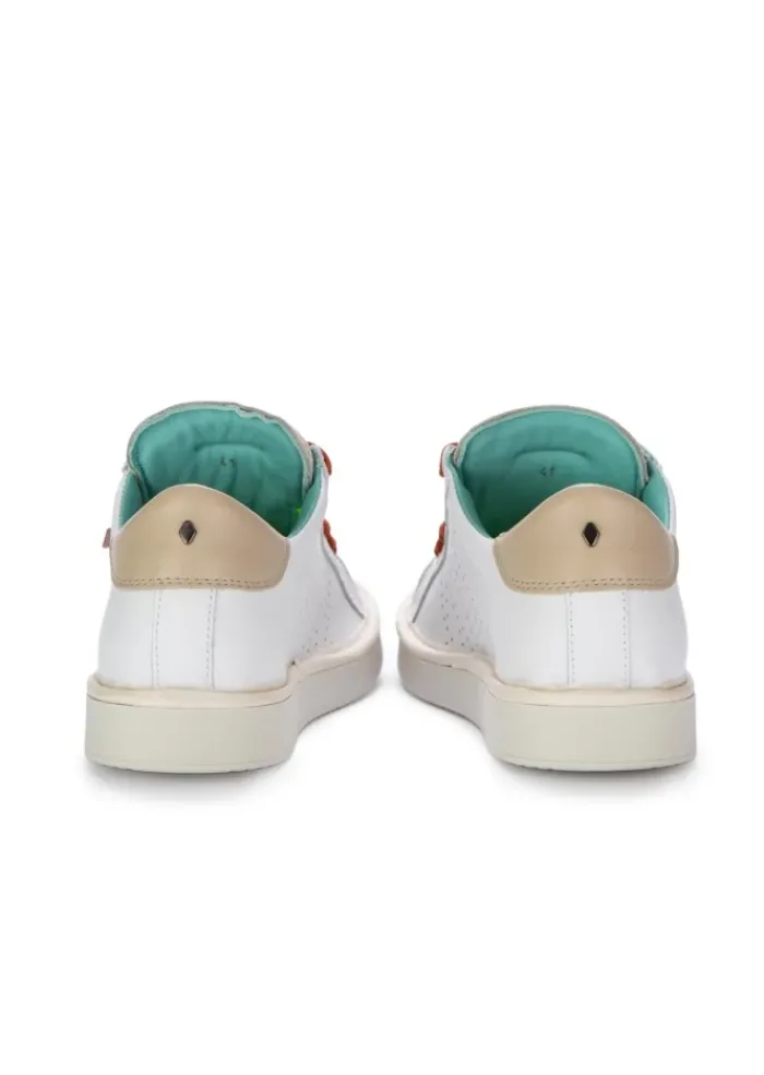 PANCHIC | SNEAKER LEDER WILDLEDER WEIß BEIGE Clearance