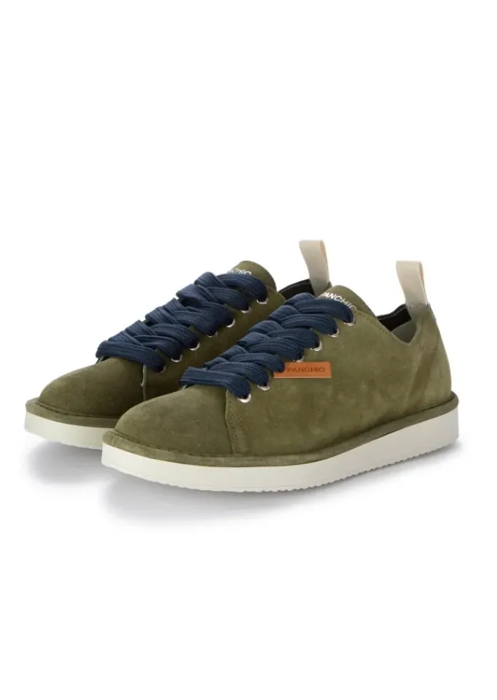 PANCHIC | SNEAKER WILDELEDER GRÜN BLAU New