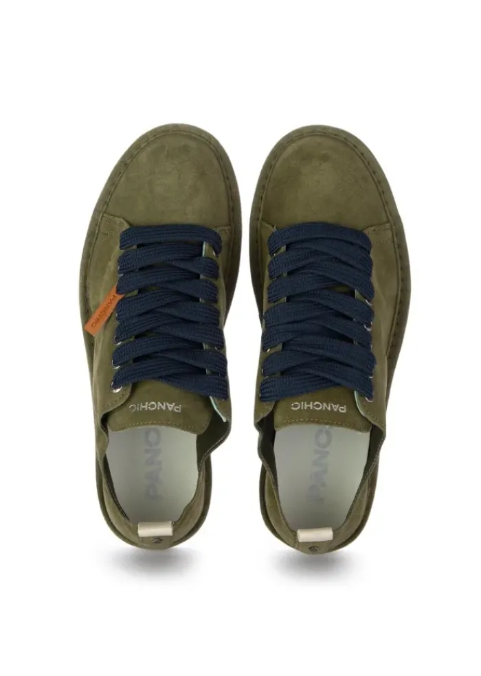 PANCHIC | SNEAKER WILDELEDER GRÜN BLAU New