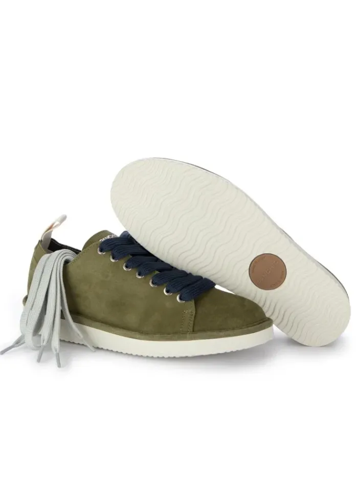 PANCHIC | SNEAKER WILDELEDER GRÜN BLAU New