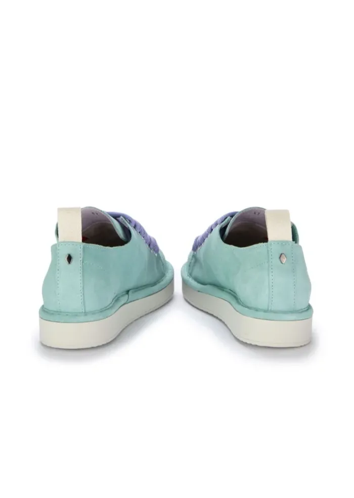 PANCHIC | SNEAKER WILDLEDER WASSERGRÜN New