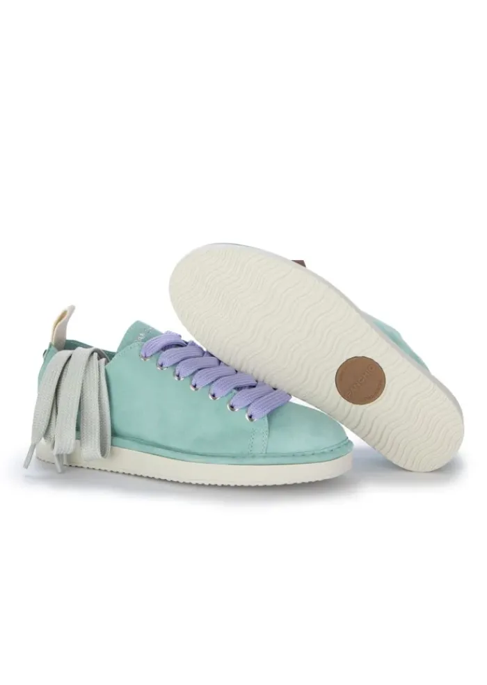 PANCHIC | SNEAKER WILDLEDER WASSERGRÜN New