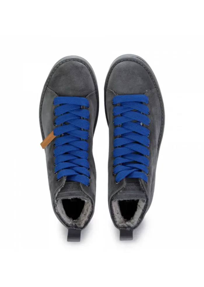PANCHIC | STIEFELETTEN AUS WILDLEDER BLAU GRAU Best