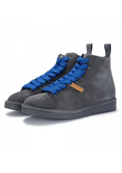PANCHIC | STIEFELETTEN AUS WILDLEDER BLAU GRAU Best