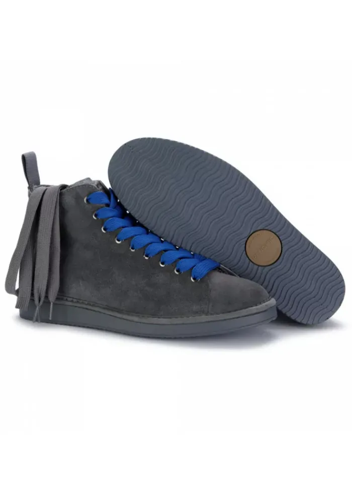 PANCHIC | STIEFELETTEN AUS WILDLEDER BLAU GRAU Best