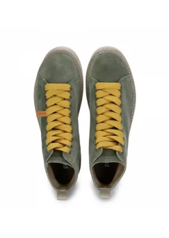 PANCHIC | STIEFELETTEN AUS WILDLEDER GELB GRÜN Clearance