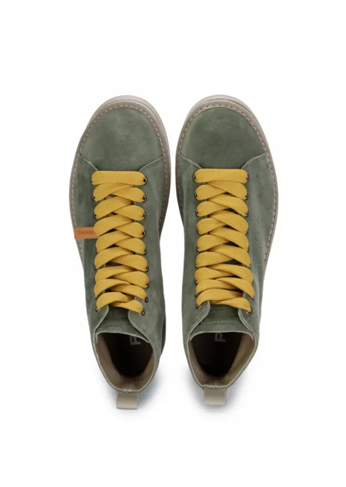PANCHIC | STIEFELETTEN AUS WILDLEDER GELB GRÜN Clearance