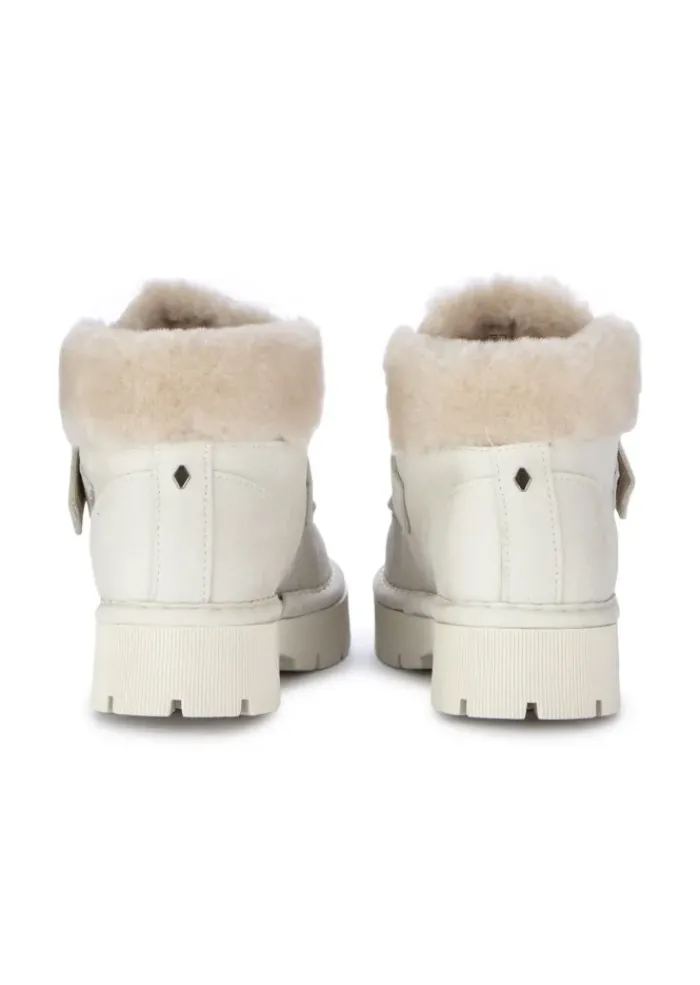 PANCHIC | STIEFELETTEN LEDER RIEMEN WEIß Hot
