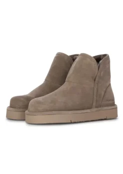 PANCHIC | STIEFELETTEN WILDLEDER GRAU Clearance
