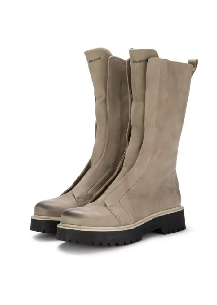 PATRIZIA BONFANTI | STIEFEL KUNI HIGH NUBUK GRAU Best