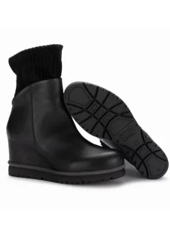 PATRIZIA BONFANTI | STIEFELETTEN JUN SAMT LEDER SCHWARZ Outlet