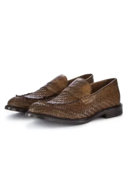 PAWELK'S SHOES PAWELK'S | LOAFER MATT GEFLOTCHEN BRAUN Sale