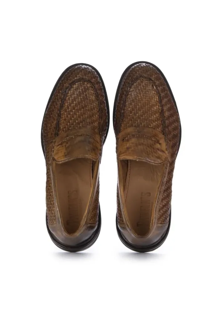 PAWELK'S SHOES PAWELK'S | LOAFER MATT GEFLOTCHEN BRAUN Sale