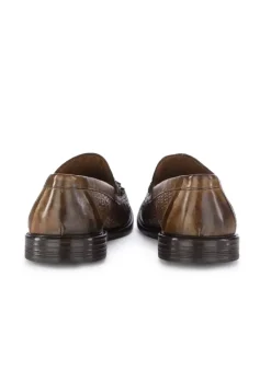 PAWELK'S SHOES PAWELK'S | LOAFER MATT GEFLOTCHEN BRAUN Sale