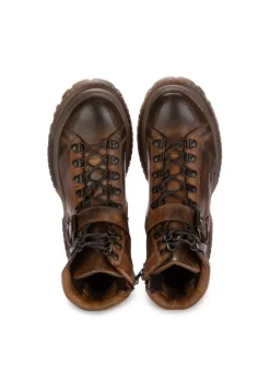 PAWELK'S SHOES PAWELK'S | SCHNÜRSTIEFELETTEN CRUST LEDER BRAUN Sale