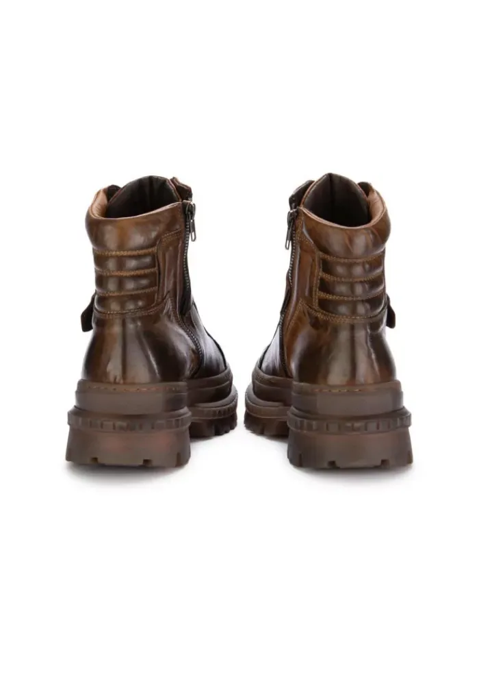 PAWELK'S SHOES PAWELK'S | SCHNÜRSTIEFELETTEN CRUST LEDER BRAUN Sale