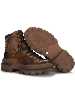PAWELK'S SHOES PAWELK'S | SCHNÜRSTIEFELETTEN CRUST LEDER BRAUN Sale