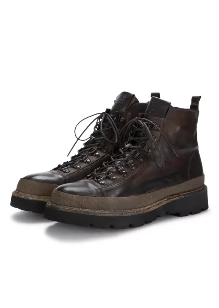 PAWELK'S SHOES PAWELK'S | STIEFELETTEN CRUST LEDER DUNKELBRAUN Clearance