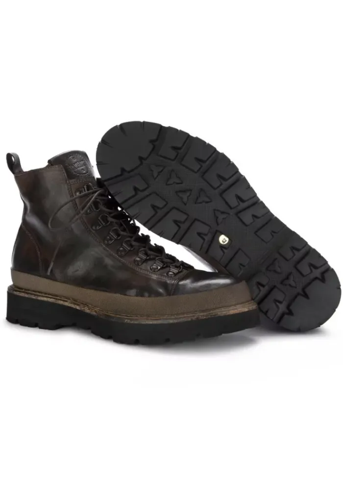 PAWELK'S SHOES PAWELK'S | STIEFELETTEN CRUST LEDER DUNKELBRAUN Clearance