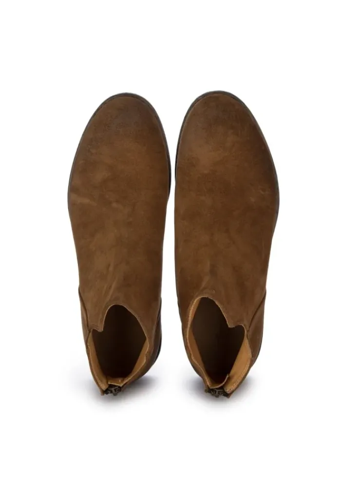 PAWELK'S SHOES PAWELK'S | STIEFELETTEN WILDLEDER WASH LION BRAUN Sale