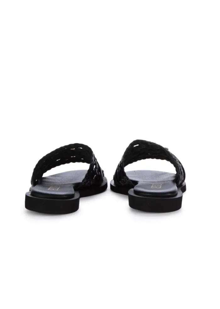 PIXY | FLACHE SANDALEN GOLDENES DETAIL SCHWARZ Best