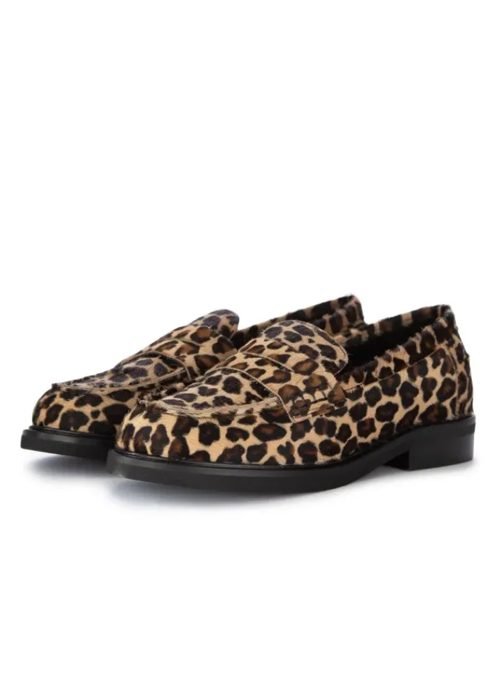 POEVE POESIE VENEZIANE | LOAFER PONY MACULATO SCHWARZ BRAUN New