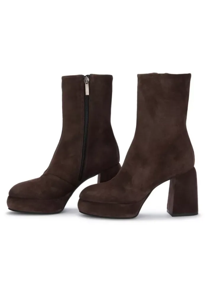 POEVE POESIE VENEZIANE | STIEFELETTEN MIFA WILDLEDER BRAUN Clearance