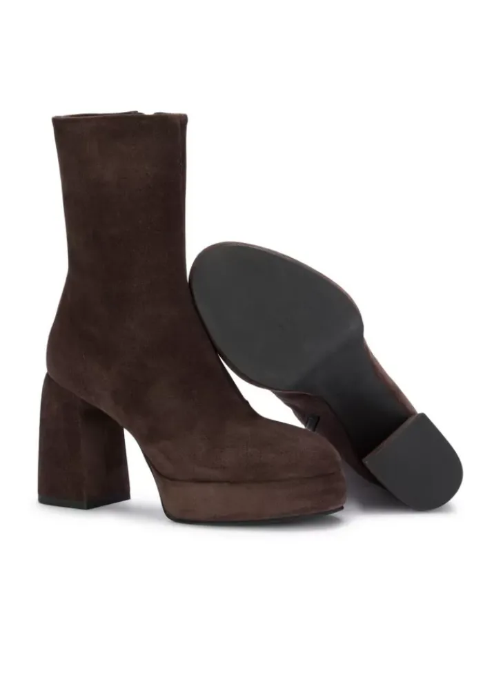 POEVE POESIE VENEZIANE | STIEFELETTEN MIFA WILDLEDER BRAUN Clearance