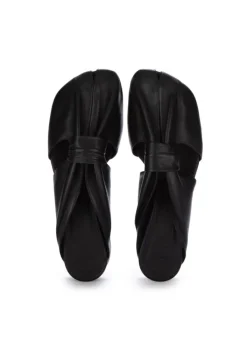 POEVE | MULES SANDALEN NAPPA CHIFFON SCHWARZ Best