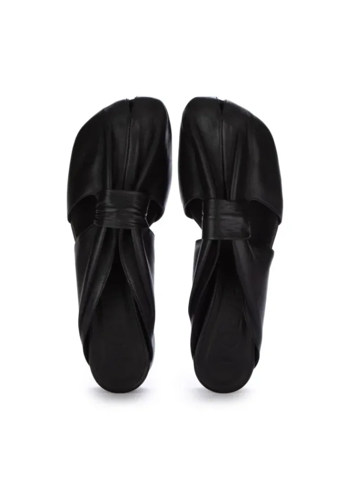 POEVE | MULES SANDALEN NAPPA CHIFFON SCHWARZ Best