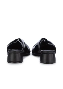 POEVE | MULES SANDALEN NAPPA CHIFFON SCHWARZ Best