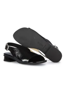 POEVE | SANDALEN VENICE SCHWARZ WEISS Hot