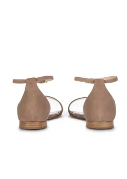 POSITANO IN LOVE | SANDALEN CAMOSCIO LAMINATO BEIGE New