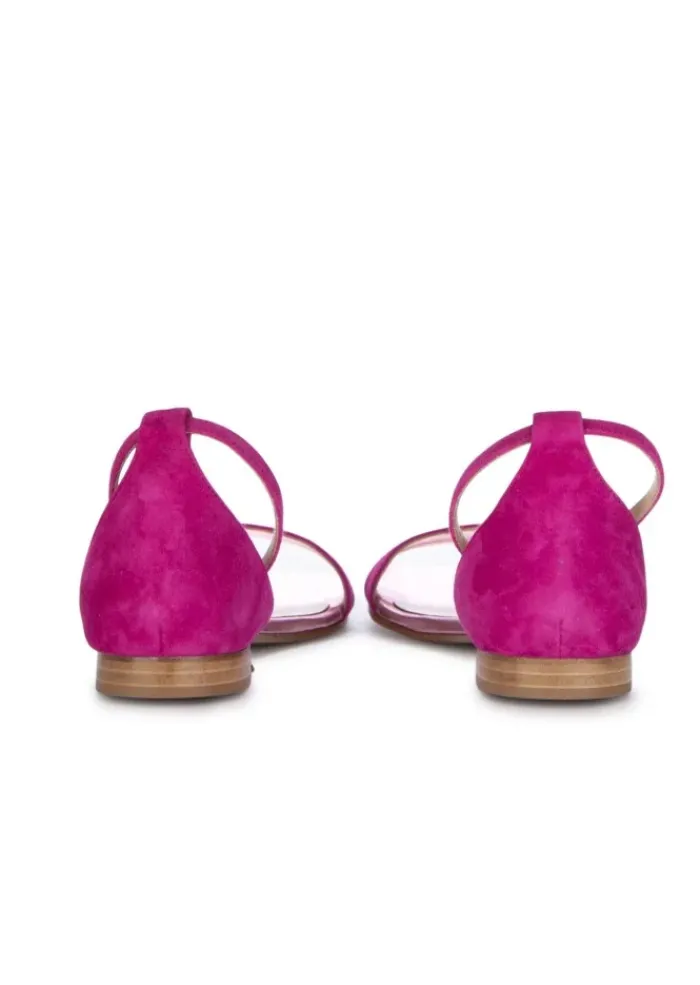 POSITANO IN LOVE | SANDALEN CAMOSCIO LAMINATO FUCHSIA Sale