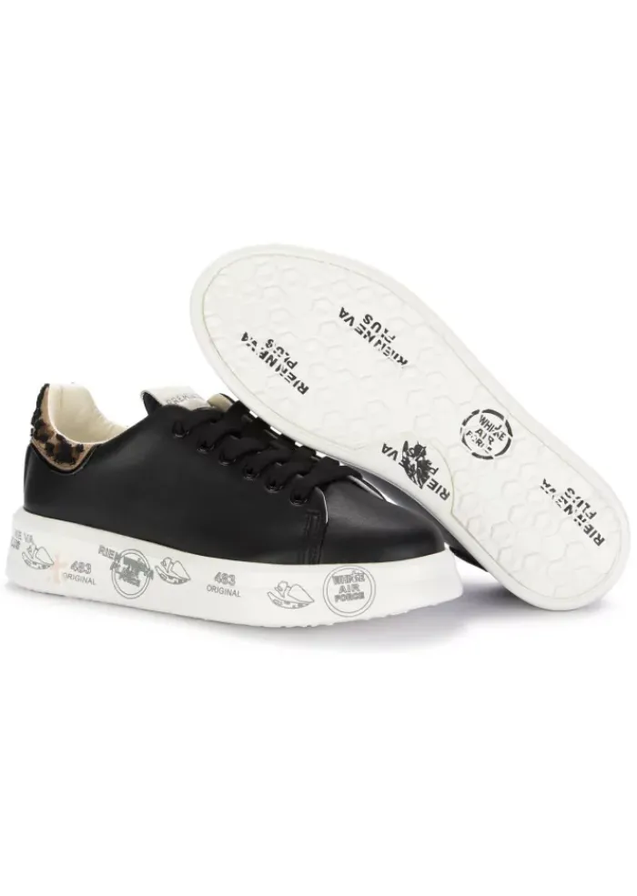 PREMIATA | SNEAKER BELLE LEDER SCHWARZ GEFLECKT Outlet