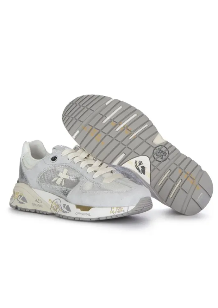 PREMIATA | SNEAKER MASED GRAU SILBER Sale