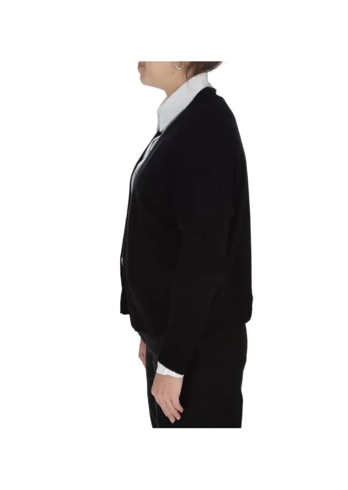 RIVIERA CASHMERE | CARDIGAN TASCHEN SCHWARZ Hot