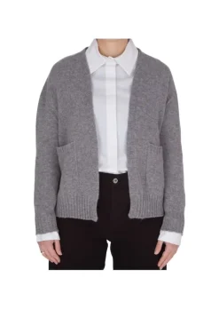RIVIERA CASHMERE | CARDIGAN TASCHEN GRAU Clearance