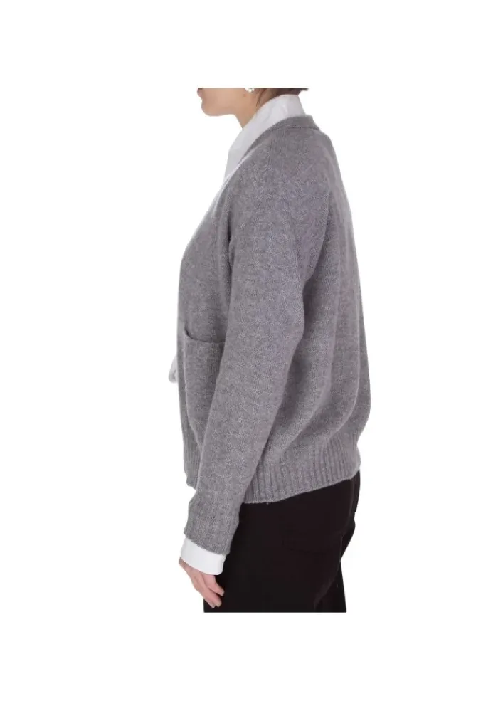 RIVIERA CASHMERE | CARDIGAN TASCHEN GRAU Clearance