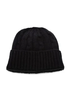 RIVIERA CASHMERE | MÜTZE COSTA TRECCIA SCHWARZ Sale