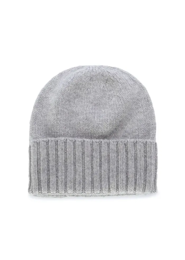 RIVIERA CASHMERE | MÜTZE CUPOLA RASATA GRAU New