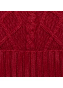 RIVIERA CASHMERE | MÜTZE WAFFLE ROT Clearance