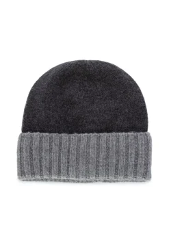 RIVIERA CASHMERE | MÜTZE ZWEIFARBIG HELL/DUNKEL GRAU Best