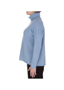 DERNA RIVIERA CASHMERE | PULLOVER MIT HOHEM KRAGEN HIMMELBLAU Sale