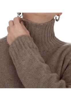 RIVIERA CASHMERE | ROLLKRAGENPULLOVER OVER GARZATO BRAUN Discount