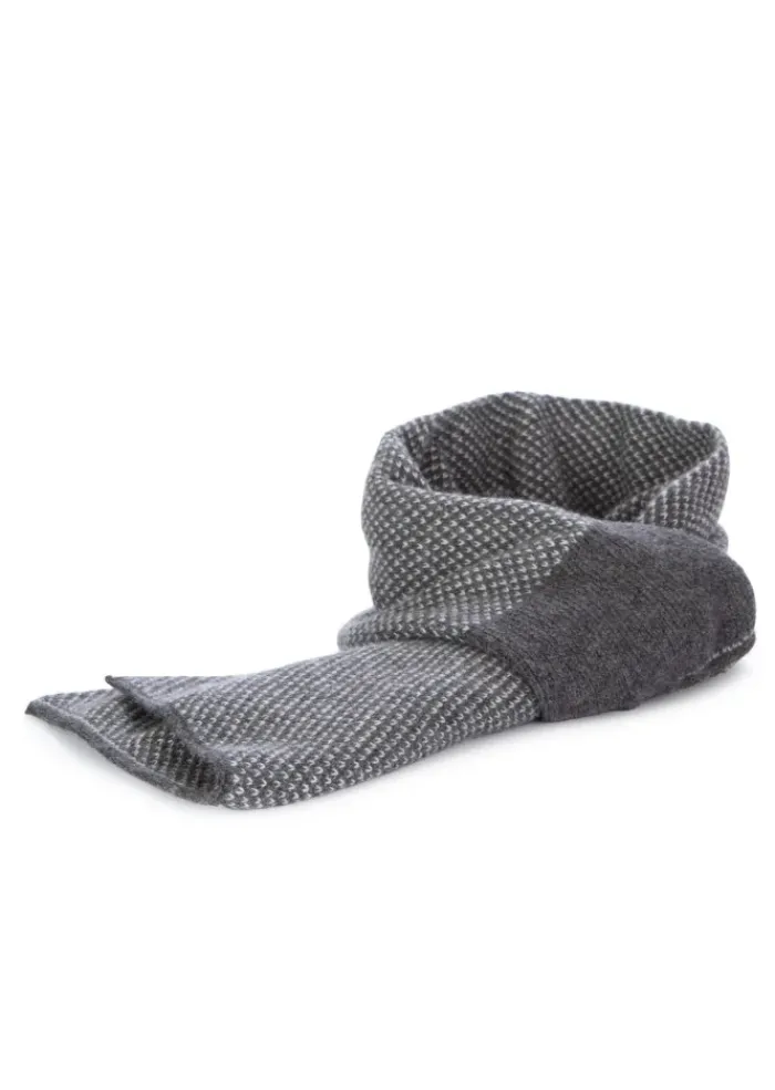 RIVIERA CASHMERE | SCHALKRAGEN VIRGOLA GRAU CREMEWEISS Online