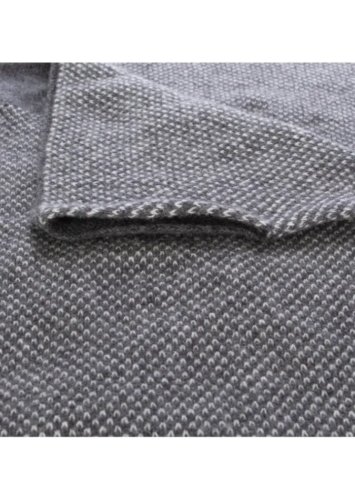 RIVIERA CASHMERE | SCHALKRAGEN VIRGOLA GRAU CREMEWEISS Online