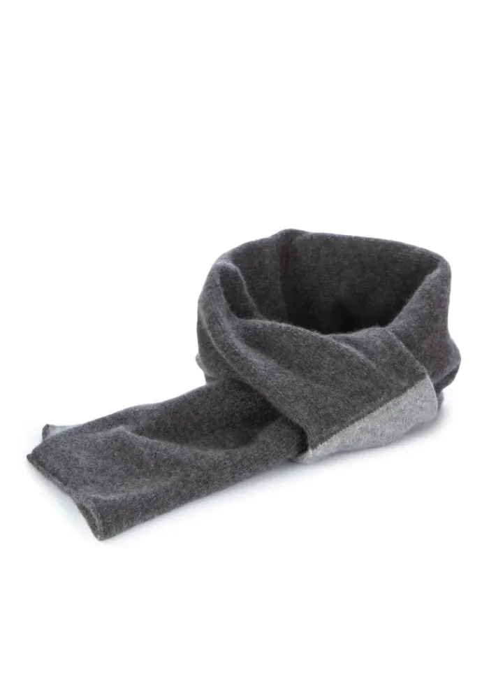 RIVIERA CASHMERE | SCHALKRAGEN ZWEIFARBEN GRAU Outlet