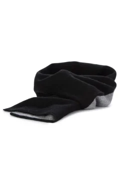 RIVIERA CASHMERE | SCHALKRAGEN ZWEIFARBEN GRAU SCHWARZ Best