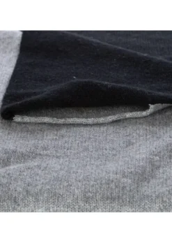 RIVIERA CASHMERE | SCHALKRAGEN ZWEIFARBEN GRAU SCHWARZ Best